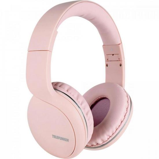 Fone de Ouvido Bluetooth Over-Ear H600BT Rosa TELEFUNKEN