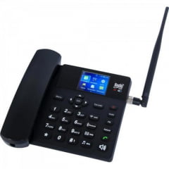 Telefone Celular de Mesa Wifi 3G BDF-12 Preto BEDINSAT