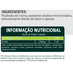 Picolinato de Cromo 60 cápsulas Absolut Nutrition